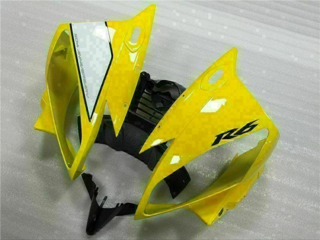 Carénages R6 06-07 - Jaune Blanc Noir Carénages R6 06-07 - Jaune Blanc Noir