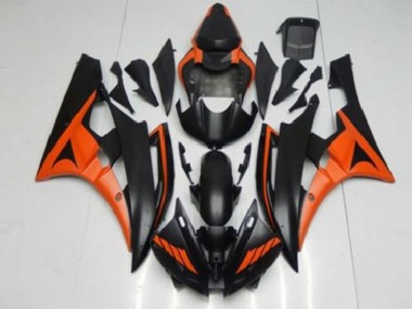 Carénages R6 06-07 - Orange Noir