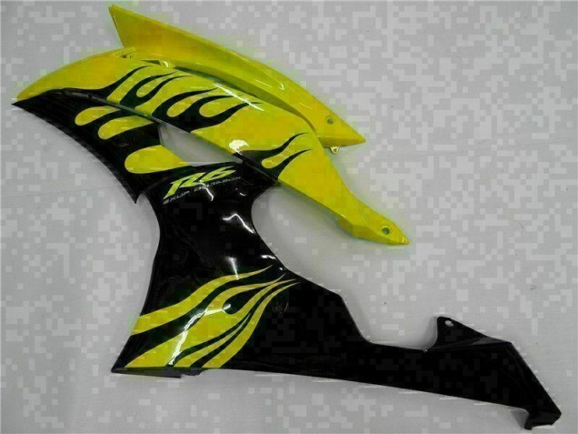 Carénages R6 08-16 - Jaune Noir Carénages R6 08-16 - Jaune Noir