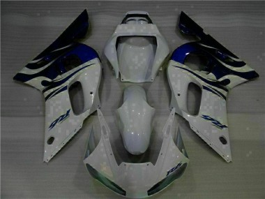 Carénages R6 98-02 - Blanc Bleu