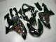 Carénages ZX10R 06-07 - Noir Rouge Flamme