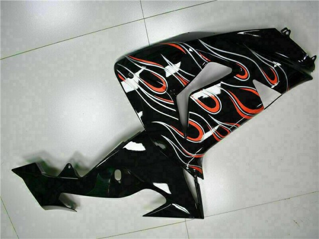 Carénages ZX10R 06-07 - Noir Rouge Flamme