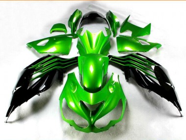 Carénages ZX14R ZZR 1400 12-21 - Noir Vert