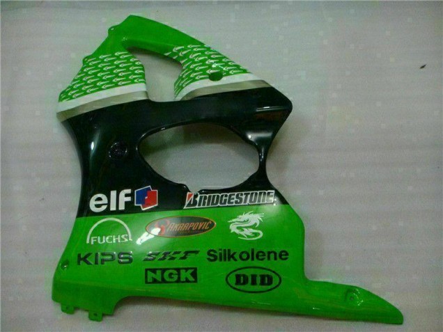 Carénages ZX6R 00-02 - Vert Noir Carénages ZX6R 00-02 - Vert Noir