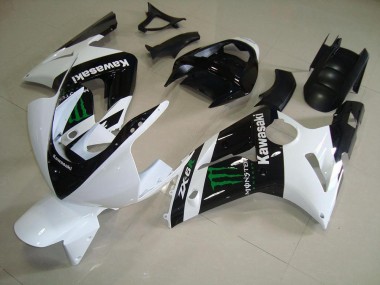 Carénages ZX6R 03-04 - Blanc Monster