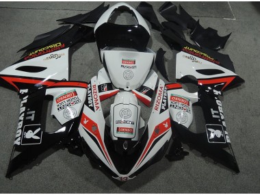 Carénages ZX6R 05-06 - Blanc Noir Rizoma Playboy