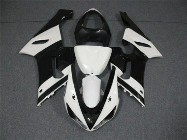 Carénages ZX6R 05-06 - Noir Blanc
