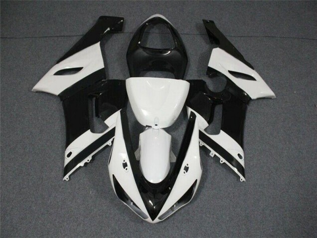 Carénages ZX6R 05-06 - Noir Blanc Carénages ZX6R 05-06 - Noir Blanc