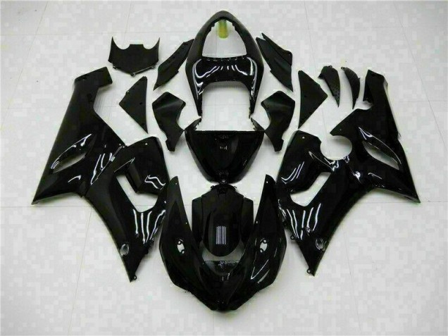 Carénages ZX6R 05-06 - Noir Brillant Carénages ZX6R 05-06 - Noir Brillant
