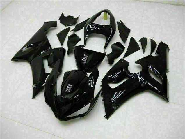Carénages ZX6R 05-06 - Noir Brillant Carénages ZX6R 05-06 - Noir Brillant