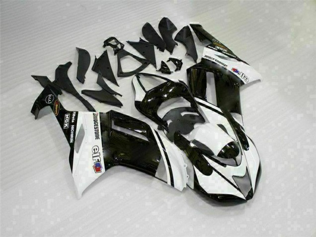 Carénages ZX6R 07-08 - Noir Blanc Carénages ZX6R 07-08 - Noir Blanc