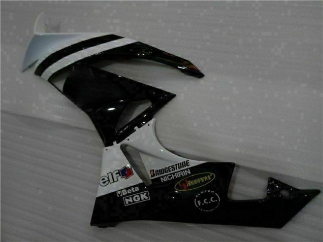 Carénages ZX6R 09-12 - Noir Blanc 3M Touch4 Carénages ZX6R 09-12 - Noir Blanc 3M Touch4