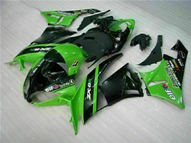 Carénages ZX6R 09-12 - Vert Noir