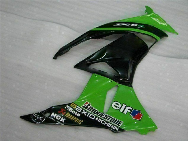 Carénages ZX6R 09-12 - Vert Noir