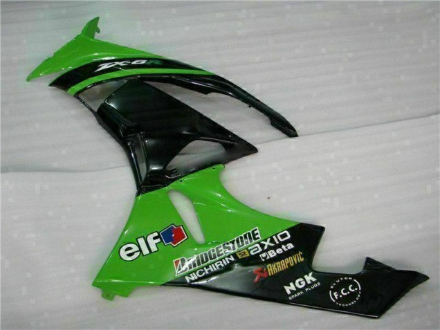 Carénages ZX6R 09-12 - Vert Noir