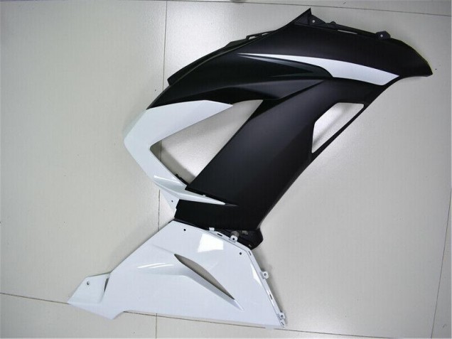Carénages ZX6R 13-18 - Blanc Noir Carénages ZX6R 13-18 - Blanc Noir