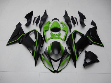 Carénages ZX6R 13-18 - Noir Vert