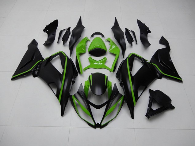 Carénages ZX6R 13-18 - Noir Vert