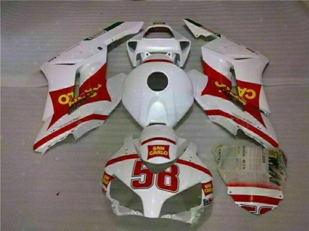 Carrosserie CBR 1000 RR 04-05 - Blanc Rouge Carrosserie CBR 1000 RR 04-05 - Blanc Rouge