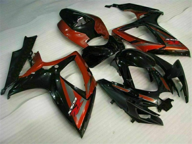 Carrosserie GSXR 600 / 750 K6 06-07 - Noir Rouge