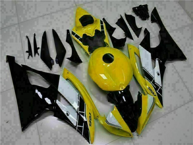 Carrosserie R6 08-16 - Jaune Noir Carrosserie R6 08-16 - Jaune Noir