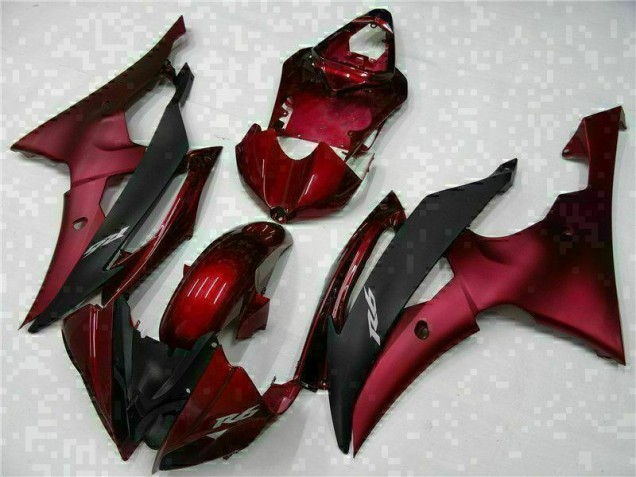 Carrosserie R6 08-16 - Rouge Noir Carrosserie R6 08-16 - Rouge Noir
