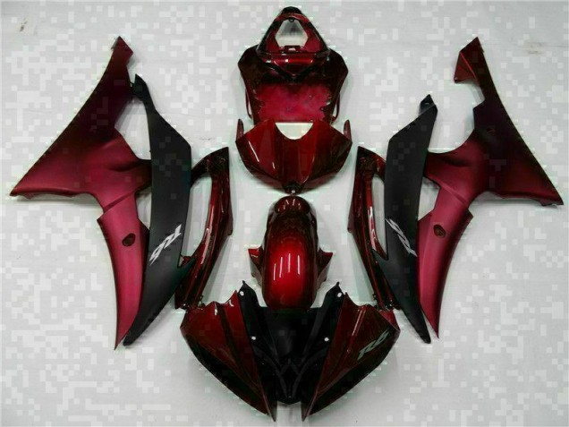 Carrosserie R6 08-16 - Rouge Noir Carrosserie R6 08-16 - Rouge Noir