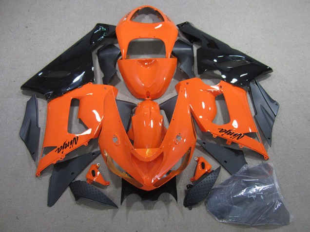 Carrosserie ZX6R 05-06 - Orange Noir Ninja Carrosserie ZX6R 05-06 - Orange Noir Ninja