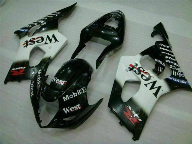 Kit Carénages Complet GSXR 1000 K3 03-04 - Blanc Noir Kit Carénages Complet GSXR 1000 K3 03-04 - Blanc Noir