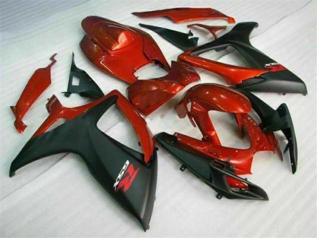 Kit Carénages Complet GSXR 600 / 750 K6 06-07 - Rouge Noir Kit Carénages Complet GSXR 600 / 750 K6 06-07 - Rouge Noir