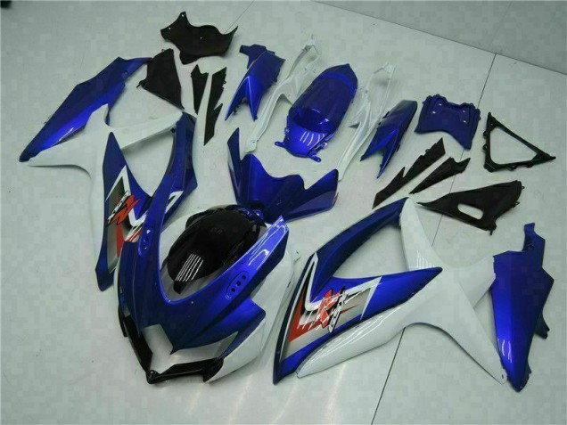 Kit Carénages Complet GSXR 600 / 750 K8 08-10 - Bleu Blanc Kit Carénages Complet GSXR 600 / 750 K8 08-10 - Bleu Blanc