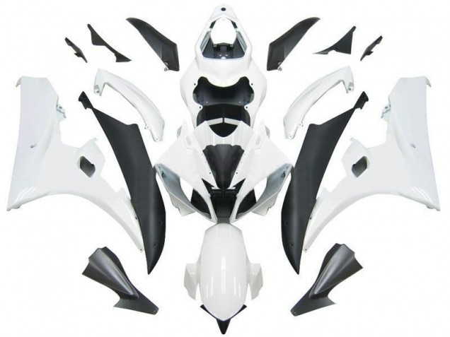 Kit Carénages Complet R6 06-07 - Blanc Noir Kit Carénages Complet R6 06-07 - Blanc Noir