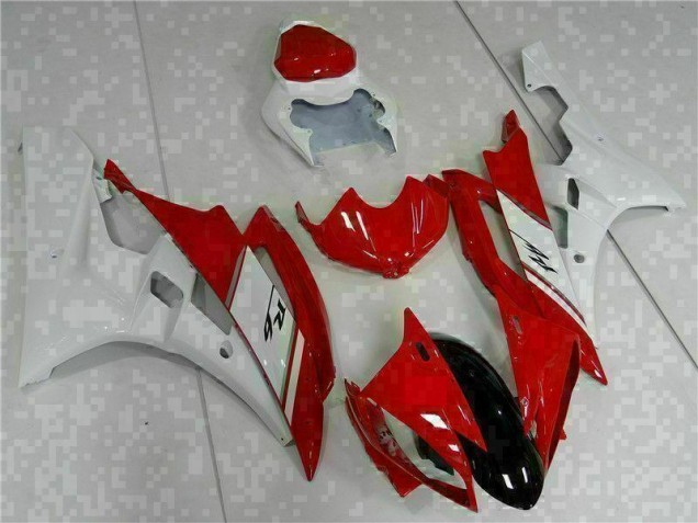 Kit Carénages Complet R6 06-07 - Rouge Blanc Kit Carénages Complet R6 06-07 - Rouge Blanc