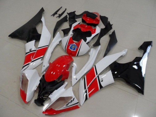 Kit Carénages Complet R6 08-16 - Rouge Blanc Noir Kit Carénages Complet R6 08-16 - Rouge Blanc Noir