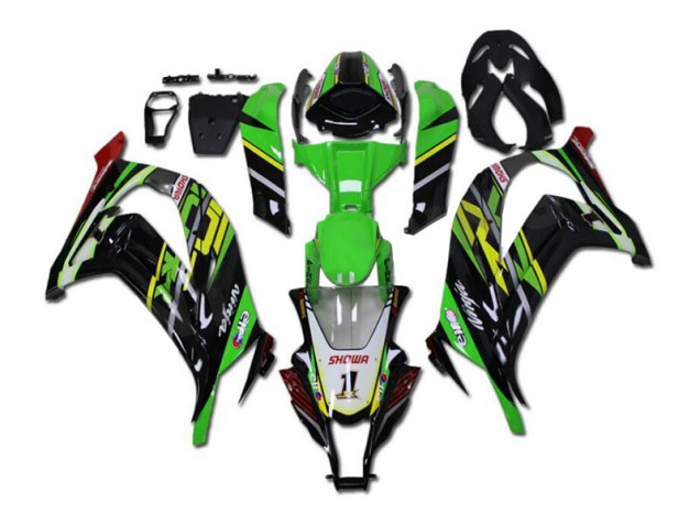 Kit Carénages Complet ZX10R 11-15 - Vert Noir