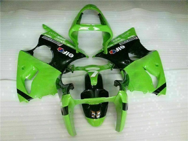 Kit Carénages Complet ZX6R 00-02 - Vert Noir