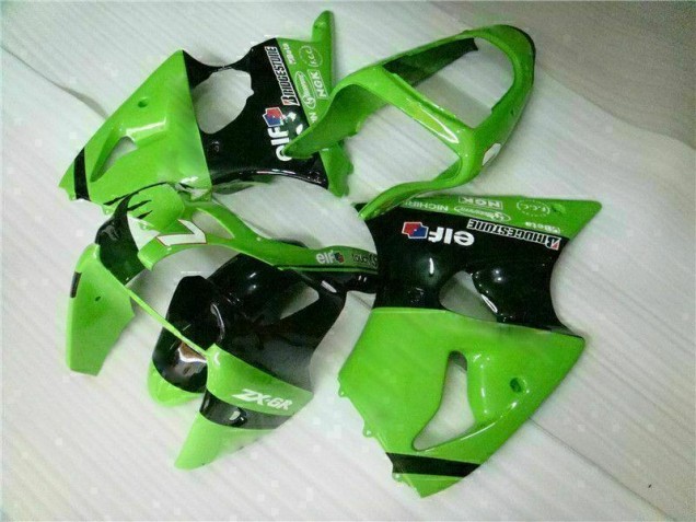 Kit Carénages Complet ZX6R 00-02 - Vert Noir
