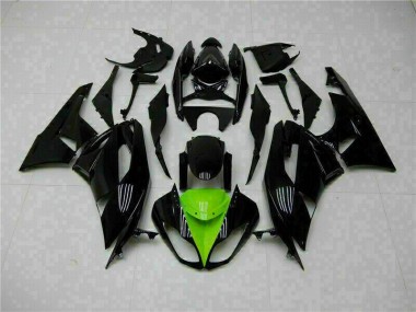Kit Carénages Complet ZX6R 09-12 - Noir Vert