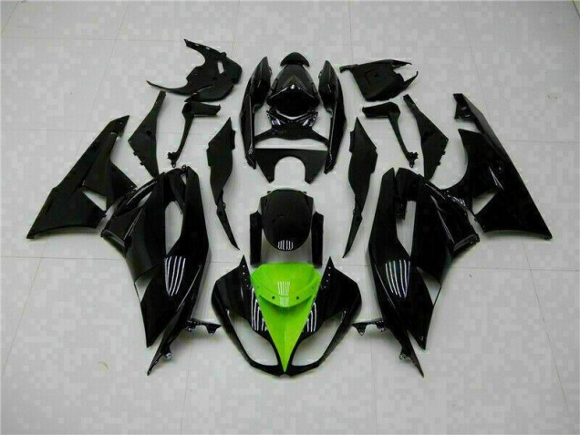 Kit Carénages Complet ZX6R 09-12 - Noir Vert Kit Carénages Complet ZX6R 09-12 - Noir Vert