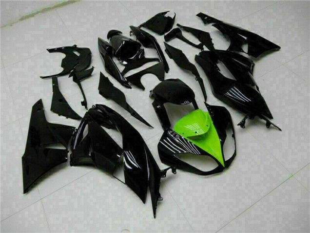 Kit Carénages Complet ZX6R 09-12 - Noir Vert Kit Carénages Complet ZX6R 09-12 - Noir Vert
