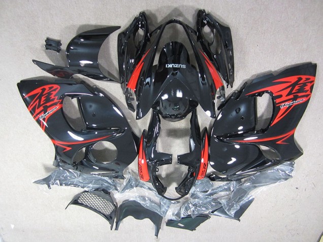 Kit Carénages GSXR 1300 Hayabusa 08-19 - Noir Rouge Kit Carénages GSXR 1300 Hayabusa 08-19 - Noir Rouge