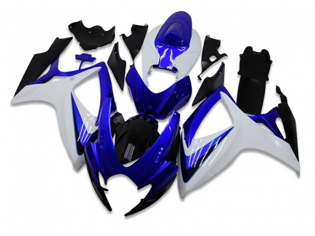 Kit Carénages GSXR 600 / 750 K6 06-07 - Bleu Blanc Kit Carénages GSXR 600 / 750 K6 06-07 - Bleu Blanc