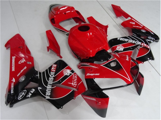 Kit Carénages & Plastique CBR 600 RR 05-06 - Rouge Noir