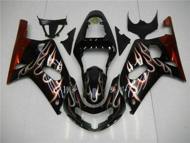 Kit Carénages & Plastique GSXR 600 / 750 K1 K2 K3 01-03 - Noir Kit Carénages & Plastique GSXR 600 / 750 K1 K2 K3 01-03 - Noir