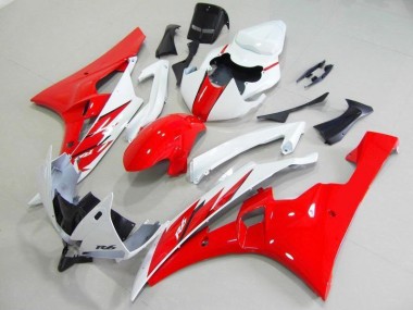 Kit Carénages & Plastique R6 06-07 - Rouge Blanc
