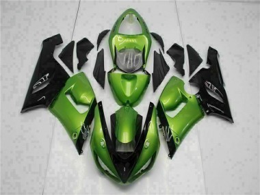 Kit Carénages & Plastique ZX6R 05-06 - Vert