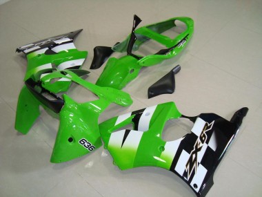 Kit Carénages ZX6R 00-02 - Vert Noir