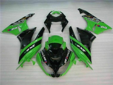 Kit Carénages ZX6R 09-12 - Noir Vert