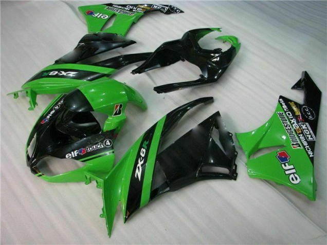 Kit Carénages ZX6R 09-12 - Noir Vert