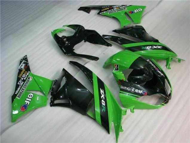 Kit Carénages ZX6R 09-12 - Noir Vert